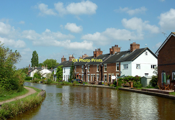 Photo 6"x4" A canalside terrace at Rode Heath, Cheshire Alsager c2011