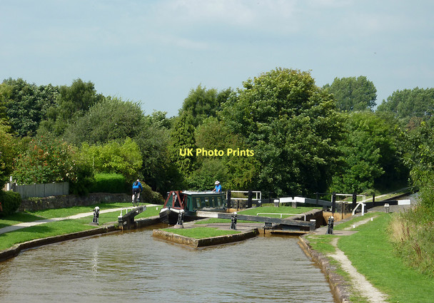 Photo 6"x4" Paired locks No 52 near Lawton-gate, Cheshire Alsager c2011