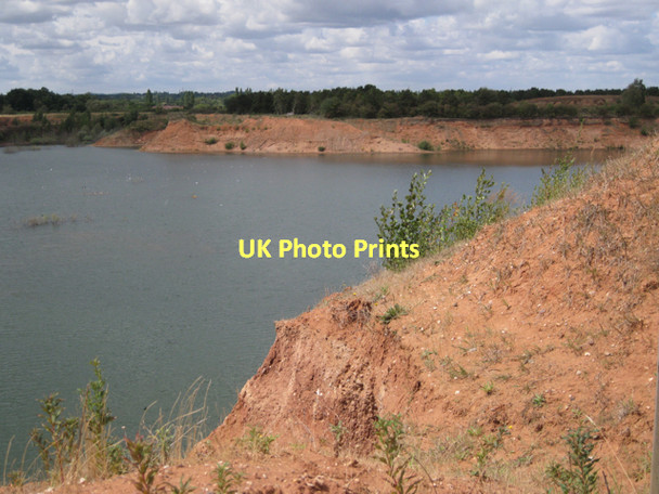 Photo 6"x4" Flooded sand and gravel quarry  Meriden\/SP2482 c2011