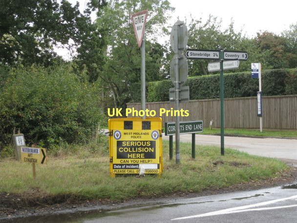Photo 6"x4" Signs at Four Oaks crossroads,  Four Oaks\/SP2480 c2011
