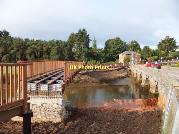 Photo 6"x4" Construction of a new bridge over the River Clyst Clyst St George c2011