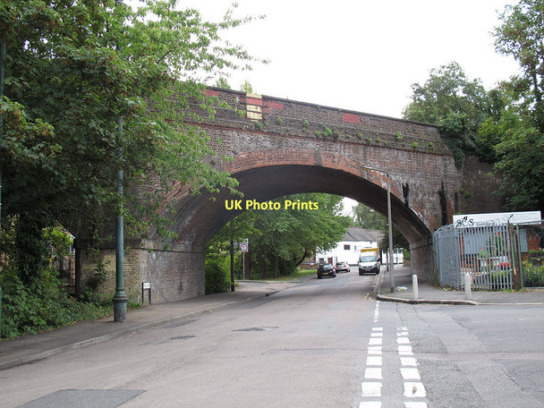 Photo 6"x4" Railway Bridge over Mill Lane Carshalton c2011