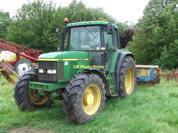Photo 6"x4" Green Tractor Cock & End c2011