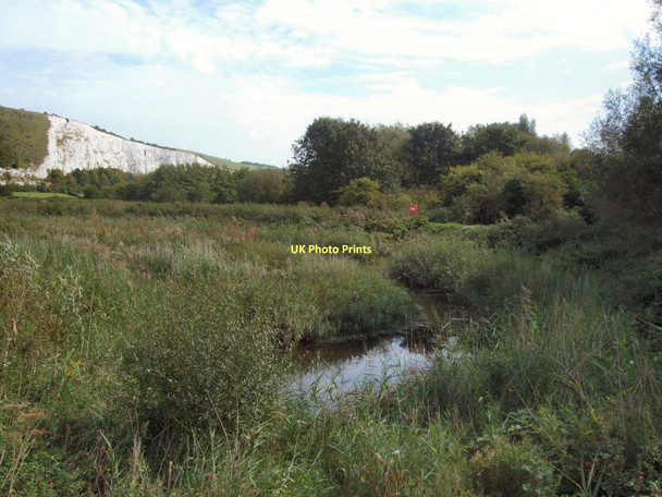 Photo 6"x4" Winterbourne Stream Lewes c2011