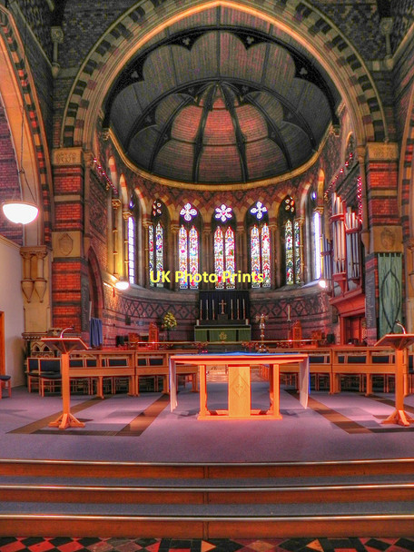 Photo 6"x4" The Chancel, St David's Church Neath\/Castell-Nedd c2011
