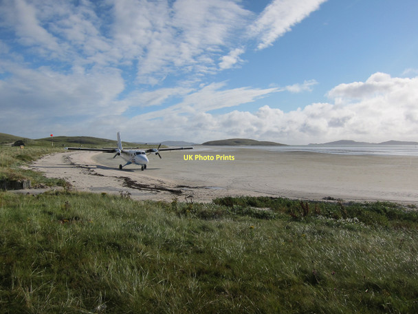 Photo 6"x4" Plane on the beach, Barra E\u00f2laigearraidh c2011