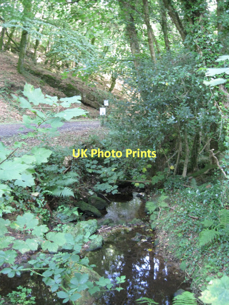Photo 6"x4" Notices below Beadon Bridge  Hennock c2011