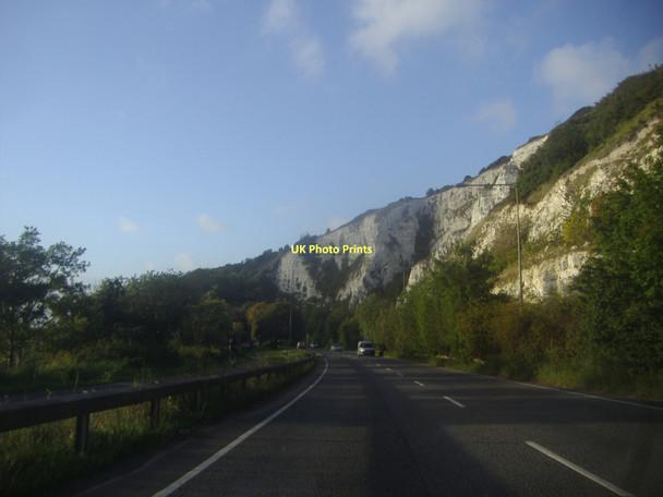 Photo 6"x4" The white cliffs of Lewes Lewes c2011