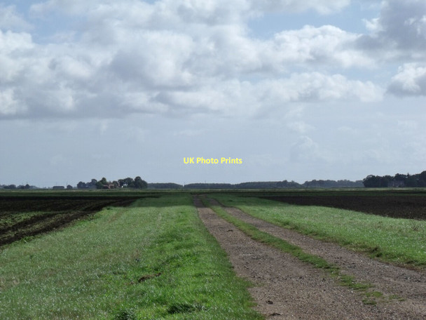 Photo 6"x4" Farm Track at Boston Corporation Farm Toynton Fen Side c2011