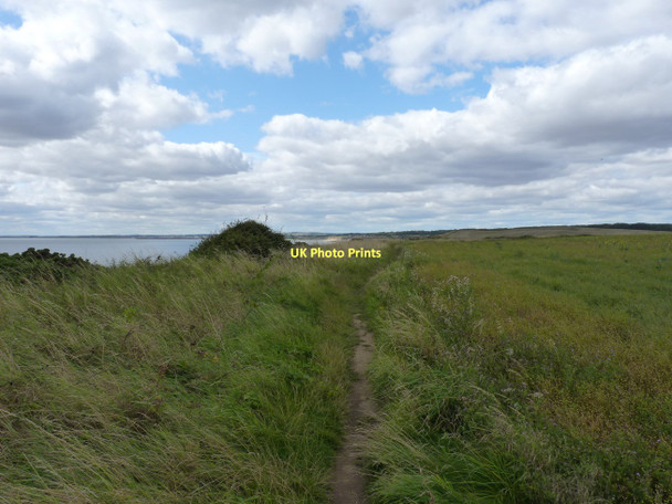 Photo 6"x4" The Headland Way above East Nook cliffs Flamborough c2011