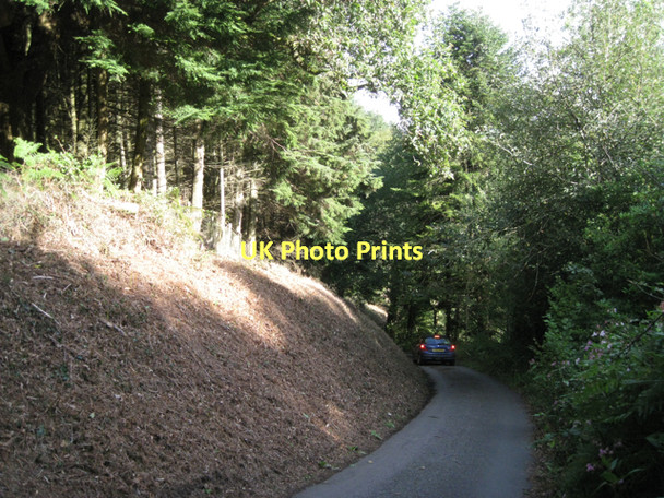 Photo 6"x4" Steep hill on Beadon Lane  Hennock c2011