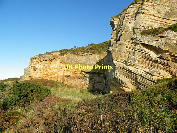 Photo 6"x4" Hopeman Sandstone Covesea c2011
