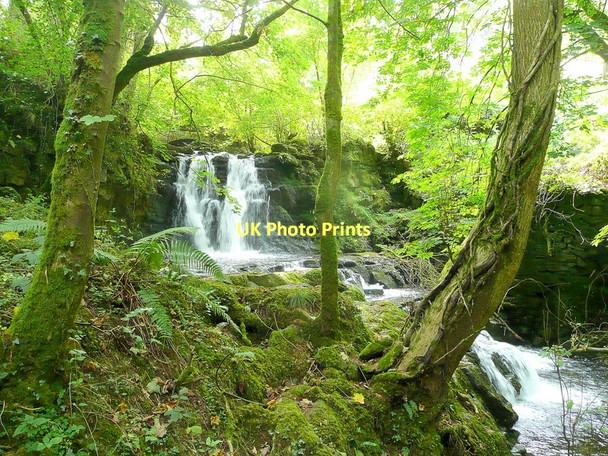 Photo 6"x4" Waterfall below Pont-rhyd-goch Brecon\/Aberhonddu c2011