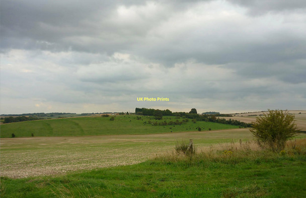 Photo 6"x4" Lynchets on Windmill Hill East Ilsley c2011