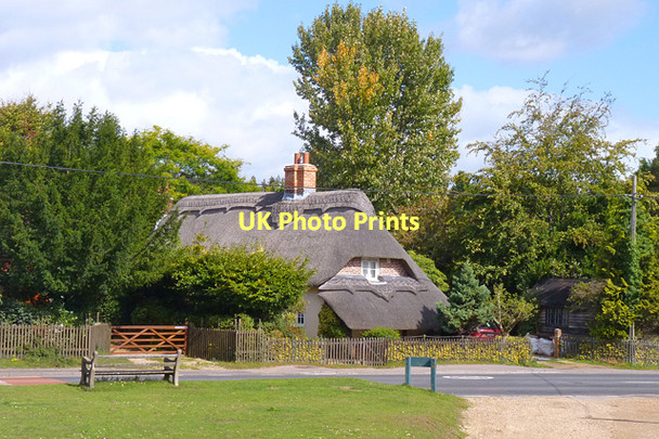 Photo 6"x4" Thatched Cottage Burley Street c2011