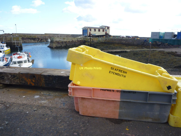 Photo 6"x4" Coastal Berwickshire : Fishboxes at St Abbs Northfield\/NT9167 c2011