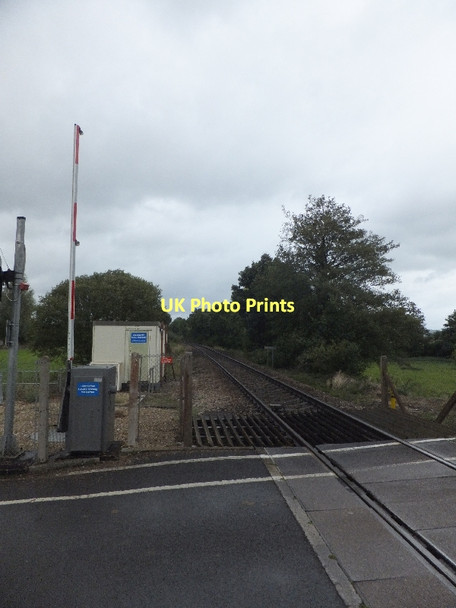 Photo 6"x4" Railway line to Honiton at Crannaford Crossing Jack-in-the-Green c2011