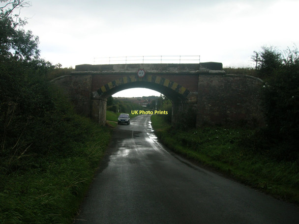 Photo 6"x4" Railway bridge over Bolam Lane Buckton\/TA1872 c2011