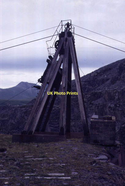 Photo 6"x4" Blondin, Penrhyn Quarry Braichmelyn c1986