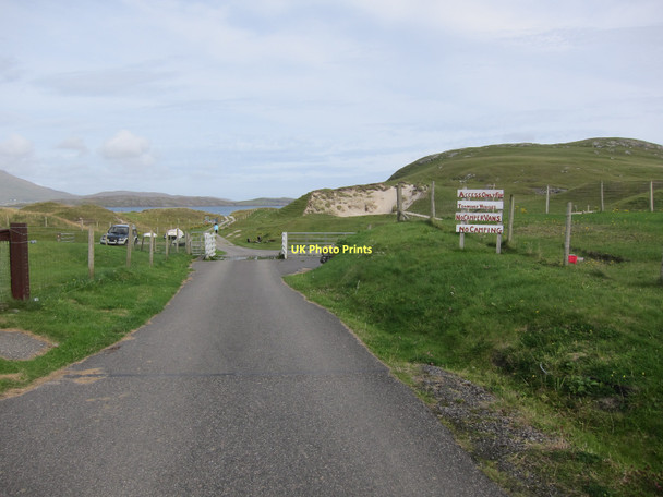Photo 6"x4" Beach access road, Bhatarsaigh Bhatarsaigh c2011