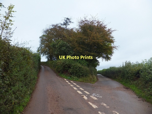 Photo 6"x4" Road junction just north of Hensleigh Farm Calverleigh c2011