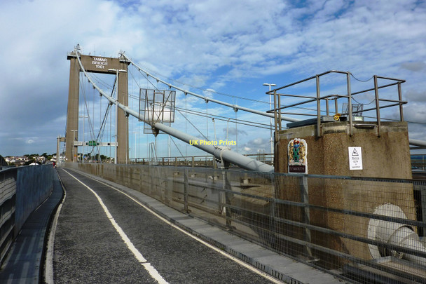 Photo 6"x4" Support Cable and Mounting, Tamar Road Bridge Saltash\/SX4258 c2011