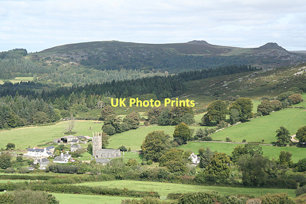 Photo 6"x4" Sheepstor: towards the village Sheepstor c2011