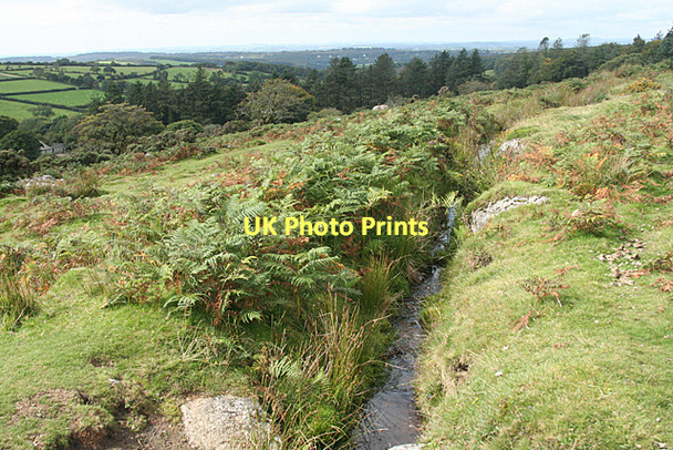 Photo 6"x4" Sheepstor: leat on Sheeps Tor Sheepstor c2011