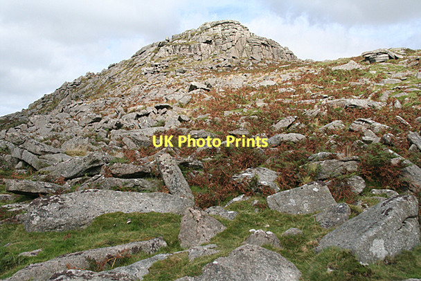 Photo 6"x4" Sheepstor: granite and bracken Sheepstor c2011