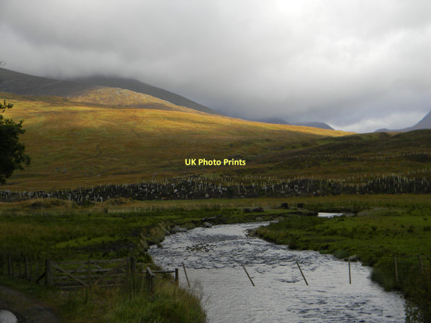 Photo 6"x4" View to the hills River Ossian c2011