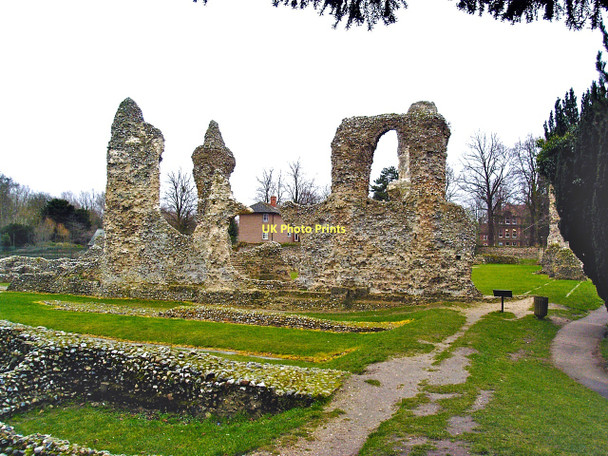Photo 6"x4" Bury St Edmunds Priory Bury St Edmunds c2005