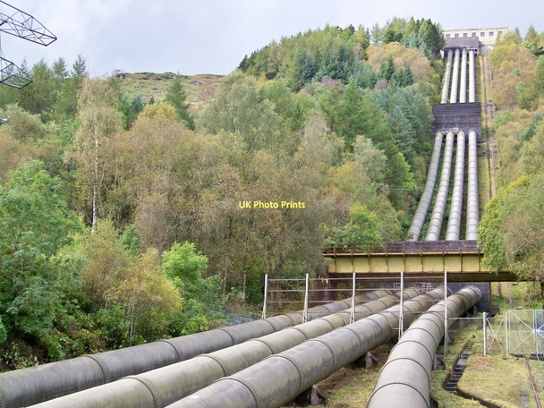 Photo 6"x4" Sloy Hydro Electric Power Station Penstocks - Alternative View Inveruglas c2011
