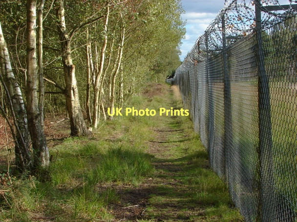 Photo 6"x4" Pirbright Range fence Donkey Town c2011