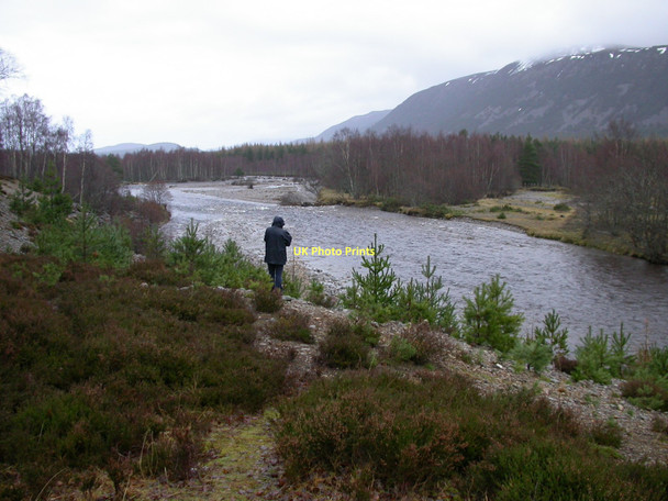 Photo 6"x4" River Feshie in foul weather Tolvah c2005