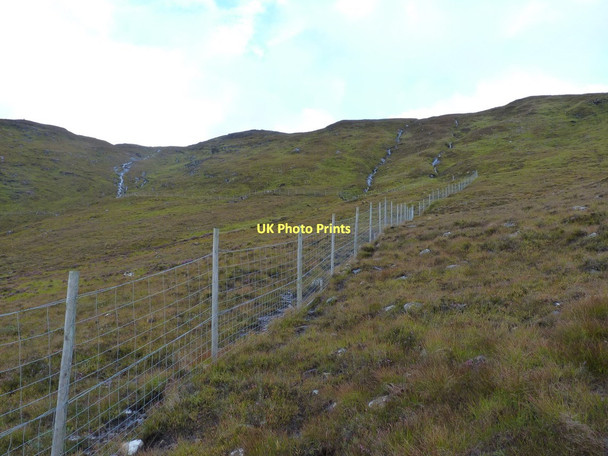 Photo 6"x4" Deer fence around Coire Mac Mhuirich Creag nam Peathrain c2011