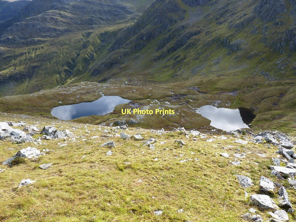 Photo 6"x4" The twin lochans of Coire nan Lochan Uaine Lochan Uaine\/NH1314 c2011