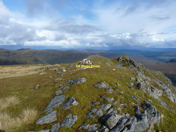 Photo 6"x4" Tiny cairn on the summit Carn \u00e0 Mhadaidh-ruaidh c2011