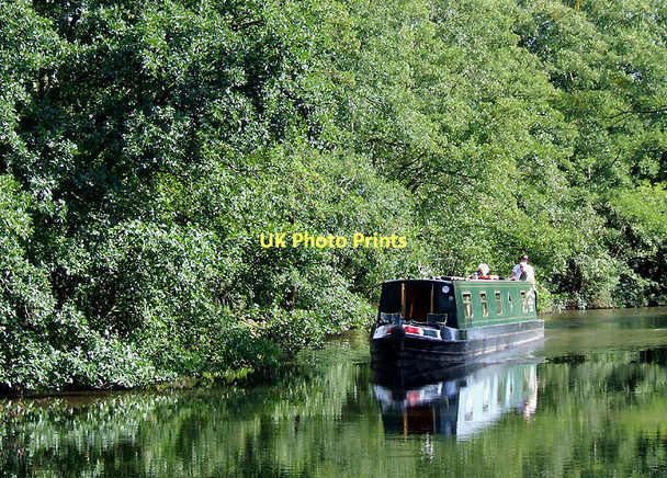 Photo 6"x4" Narrowboat south of Acton Trussell, Staffordshire Acton Trussell c2011