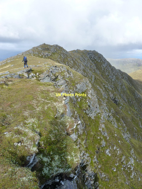 Photo 6"x4" The steep north face of the Tigh M\u00c3\u00b2r na Seilge ridge Tigh M\u00f2r na Seilge c2011