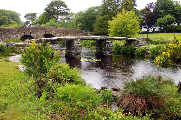 Photo 6"x4" The clapper bridge over the East Dart River Bellever c2011