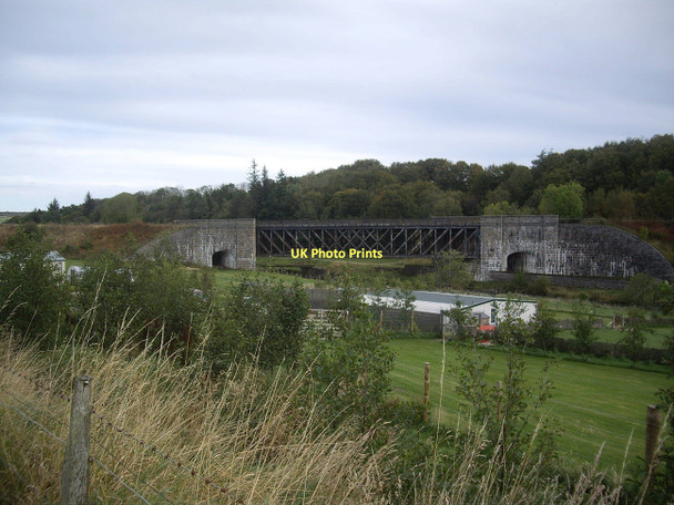 Photo 6"x4" Railway bridge over the River Deveron near Tillytarmont Milltown of Rothiemay c2011