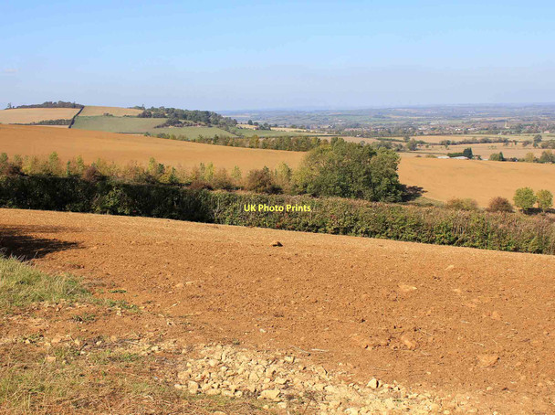 Photo 6"x4" Ploughed field on Ebrington Hill Nebsworth c2011