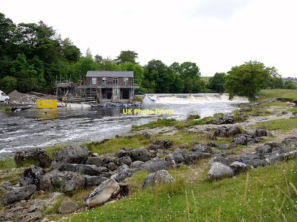 Photo 6"x4" Hydroelectric building by weir on River Wharfe Linton\/SD9962 c2011