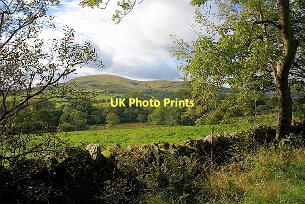 Photo 6"x4" Wall and View of Little Mell Fell Hutton\/NY4326 c2011