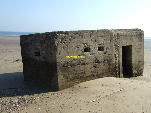 Photo 6"x4" Wartime Defences, Hunmanby Sands Hunmanby Moor c2011