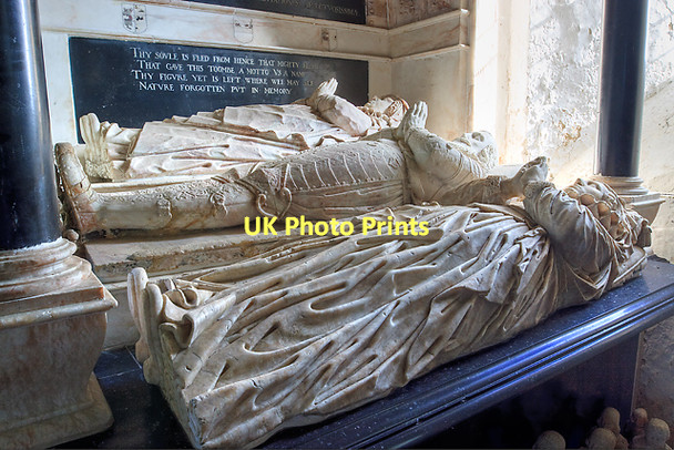 Photo 6"x4" Sir Thomas Neale monument - Church of Our Lady, Warnford (detail - 1) Warnford c2011