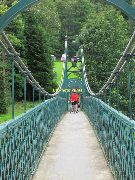 Photo 6"x4" Wobbly bridge Pitlochry c2011