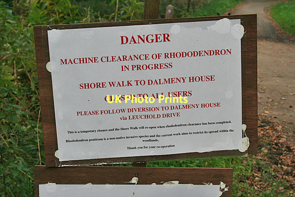 Photo 6"x4" Warning Notice Queensferry\/NT1278 c2011