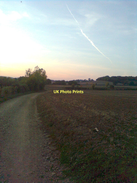 Photo 6"x4" Along the Roman road, at dusk Shutford c2011