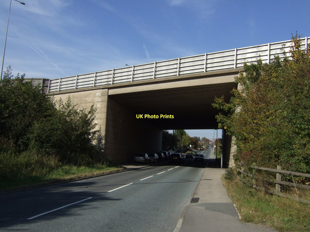 Photo 6"x4" M62 bridge over Spittal Hardwick Lane Pontefract c2011